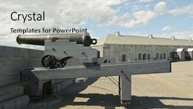  Presentation with fort - Slide set having british royal navy - fort henry national historic site background and a light gray colored foreground