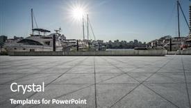  Presentation with vancouver - PPT layouts enhanced with british ship - empty parking lots of vancouver background and a gray colored foreground