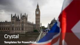  Presentation with union jack - Slide deck enhanced with british union jack flag background and a  colored foreground