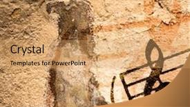  Presentation with abstract - Colorful PPT layouts enhanced with broad sheet - abstract grunge melody textures backdrop and a coral colored foreground