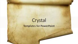  Presentation with ancient scroll - Cool new PPT layouts with broad sheet - ancient scroll isolated backdrop and a lemonade colored foreground