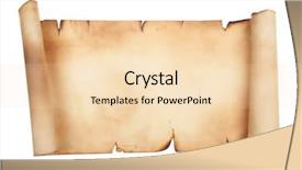  Presentation with ancient scroll - Colorful slide deck enhanced with broad sheet - ancient scroll isolated backdrop and a lemonade colored foreground