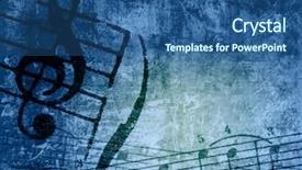  Presentation with broad - Presentation theme consisting of broad sheet - music grunge backgrounds - perfect background and a ocean colored foreground