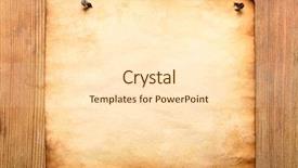  Presentation with old paper - Presentation design having broad sheet - old paper attached to wooden background and a lemonade colored foreground