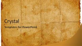  Presentation with ancient - Audience pleasing PPT theme consisting of broad sheet - tattered ancient paper texture ideal backdrop and a gold colored foreground