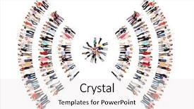  Presentation with corporate diversity - Cool new presentation with broadcasting free - people diversity corporate teamwork backdrop and a white colored foreground