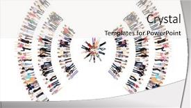  Presentation with team together everyone achieves more - Amazing PPT theme having broadcasting free - team over white together we backdrop and a white colored foreground