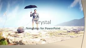  Presentation with mind - Amazing PPT theme having broaden-your-mind-mixed-media backdrop and a cool aqua colored foreground