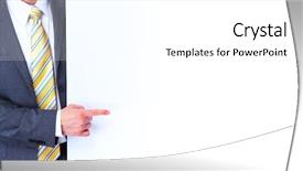  Presentation with space - PPT theme consisting of presentation posters - man presenting space for message background and a white colored foreground