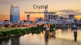 Presentation with tennessee - Beautiful theme featuring broadway - nashville tennessee downtown skyline backdrop and a lemonade colored foreground