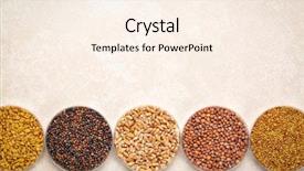  Presentation with seeds - Amazing PPT theme having broccoli wheat radish and alfalfa backdrop and a cream colored foreground