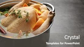  Presentation with european union and turkey - Slide deck featuring cooking pot with turkey soaked background and a gray colored foreground