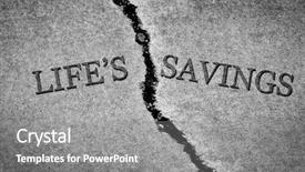  Presentation with poverty - Audience pleasing PPT theme consisting of broken and dangerous cement lost backdrop and a gray colored foreground