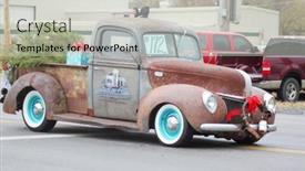  Presentation with vintage christmas - Colorful slides enhanced with broken-arrow-okla-usa-december backdrop and a light gray colored foreground