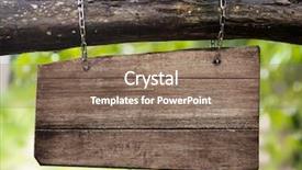  Presentation with blank note book and wooden - PPT theme having broken chain - blank wooden sign board hanging background and a coral colored foreground