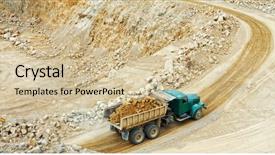  Presentation with chain - Slides enhanced with broken chain - dolomite mines background and a soft green colored foreground