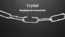 Presentation with chain - Presentation theme with broken chain on black background background and a dark gray colored foreground