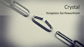  Presentation with chain - Cool new slides with broken chain on circle light backdrop and a light gray colored foreground