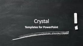 Presentation with clean - Colorful presentation theme enhanced with broken chalk as exclamation point backdrop and a dark gray colored foreground