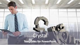  Presentation with concrete - Presentation design consisting of broken concrete stone with money background and a gray colored foreground