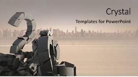  Presentation with question - Amazing slide set having broken concrete stone with question backdrop and a light gray colored foreground