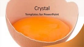  Presentation with broken egg - Cool new slide set with broken egg in eggshell half backdrop and a  colored foreground