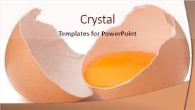  Presentation with broken egg - Audience pleasing slide deck consisting of broken egg in eggshell half backdrop and a lemonade colored foreground