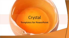  Presentation with broken egg - Colorful presentation enhanced with broken egg isolated on white background backdrop and a gold colored foreground