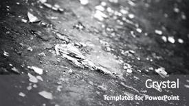  Presentation with broken glass - Amazing PPT layouts having broken glass on a ground backdrop and a gray colored foreground