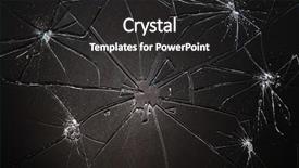  Presentation with broken glass - Audience pleasing PPT layouts consisting of broken glass pieced together backdrop and a dark gray colored foreground