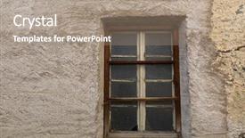  Presentation with broken glass - Slides enhanced with broken glass spider web cobweb background and a coral colored foreground