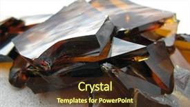  Presentation with broken glass - Presentation theme consisting of broken glass background and a tawny brown colored foreground