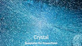  Presentation with broken glass - Theme consisting of broken glass background and a teal colored foreground