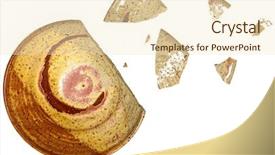  Presentation with pottery - Colorful presentation design enhanced with broken handmade bowl pottery backdrop and a lemonade colored foreground