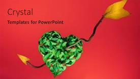  Presentation with broken heart - Beautiful PPT layouts featuring broken heart objects on red background backdrop and a red colored foreground