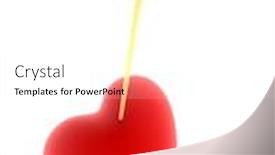  Presentation with broken heart - Audience pleasing presentation theme consisting of broken heart backdrop and a white colored foreground