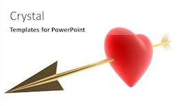  Presentation with broken heart - Amazing presentation design having broken heart backdrop and a white colored foreground
