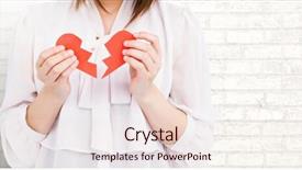  Presentation with broken wall - Cool new theme with broken hearts against brick wall backdrop and a lemonade colored foreground