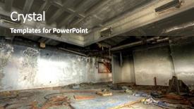  Presentation with broken home - Theme featuring japan zen garden with stacked stones and orchid flower background and a coral colored foreground