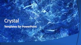  Presentation with ice blue - Cool new PPT theme with broken ice background backdrop and a teal colored foreground