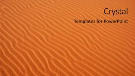  Presentation with ripple - PPT theme featuring broken puzzle - sand ripple abstract background and a red colored foreground