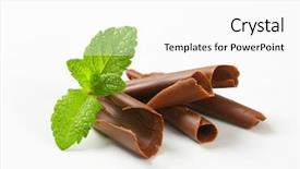  Presentation with chocolate hills bohol - Presentation design consisting of broken puzzle - shaved chocolate curls with fresh background and a white colored foreground