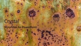  Presentation with iron - Colorful theme enhanced with broken teeth - iron with traces of rust backdrop and a red colored foreground