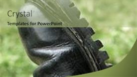  Presentation with trekking - Cool new PPT layouts with broken-trekking-shoe-0815-64 backdrop and a mint green colored foreground