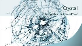  Presentation with bullet list - Slides enhanced with broken window looks background and a light blue colored foreground