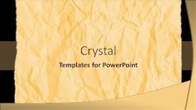  Presentation with black paper - PPT layouts consisting of laceration - broken wrapping paper isolated background and a blonde colored foreground