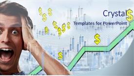  Presentation with brokerage - Cool new presentation with brokerage - happy investor man backdrop and a  colored foreground