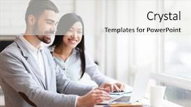  Presentation with brokerage - Cool new theme with brokerage - looking through data backdrop and a  colored foreground