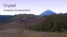  Presentation with volcanoes - Cool new slides with bromo national park java indonesia backdrop and a sky blue colored foreground