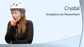  Presentation with asthma - Amazing slide set having bronchitis medicine concept isolated blue backdrop and a  colored foreground